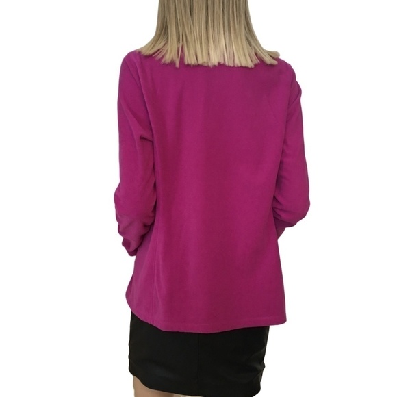 Eddie Bauer Quest ¼ Zip Pullover Top Jacket Super Soft Plush Fleece Magneta - Picture 8 of 16